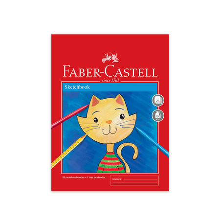 Sketch book empastado Gato x25 hojas