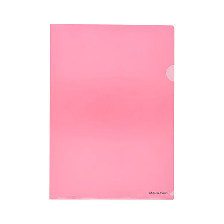 Folder transparente color rosado x 10 unidades