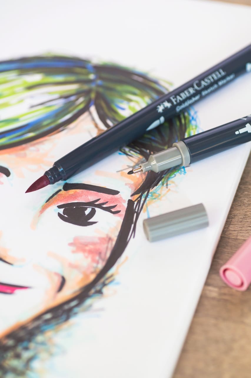 6 Goldfaber Sketch Dual Markers Retrato | Doble punta