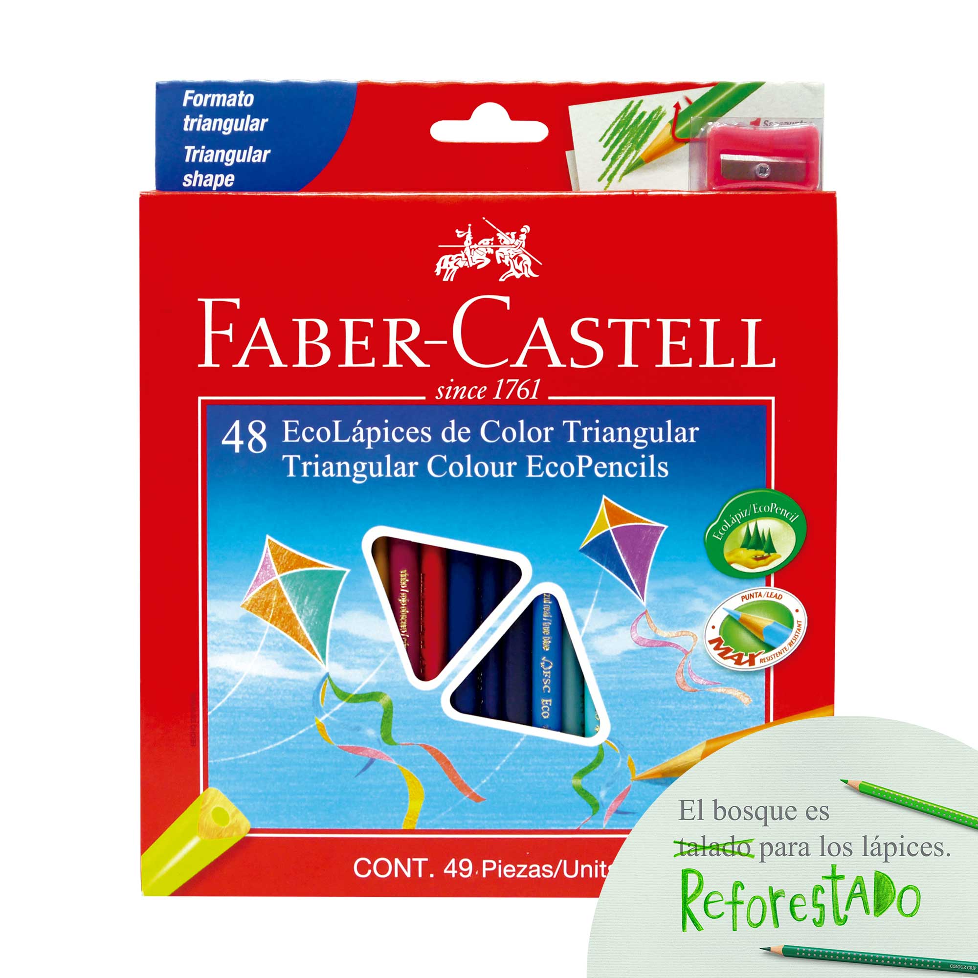 Lapices de Colores Faber-castell 48 pinturas de madera
