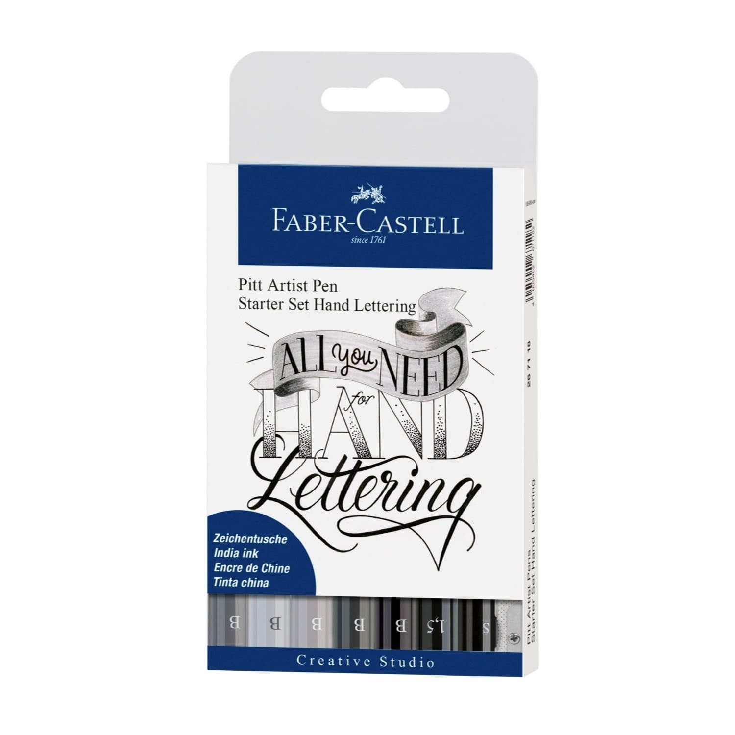 8 Pitt Artist Pen Hand Lettering, kit de inicio Creative Studio