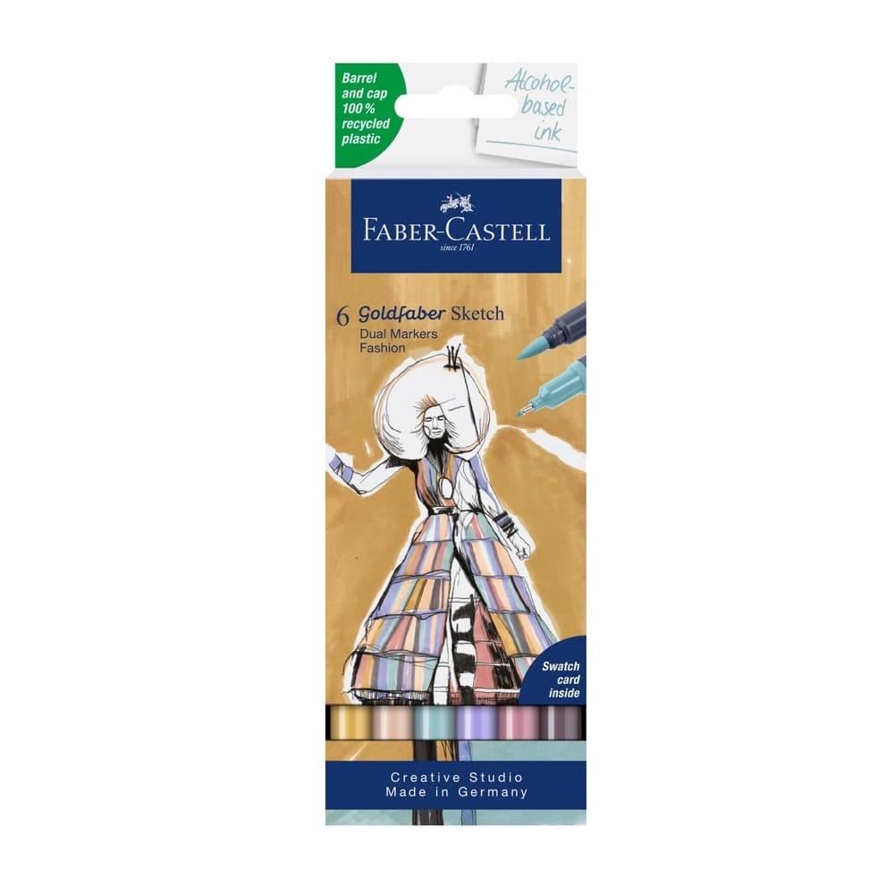 6 Goldfaber Sketch Dual Markers Fashion | Doble punta