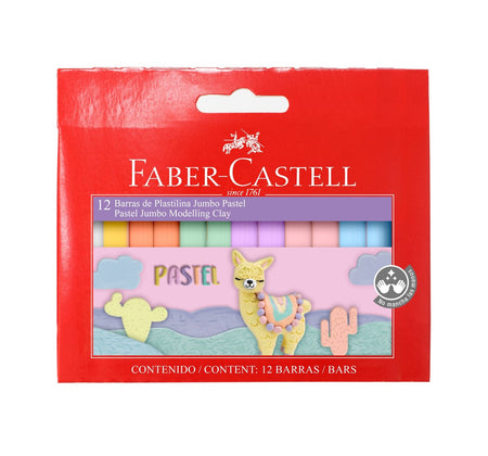 Plastilina Pastel x 12 barras (6 colores)