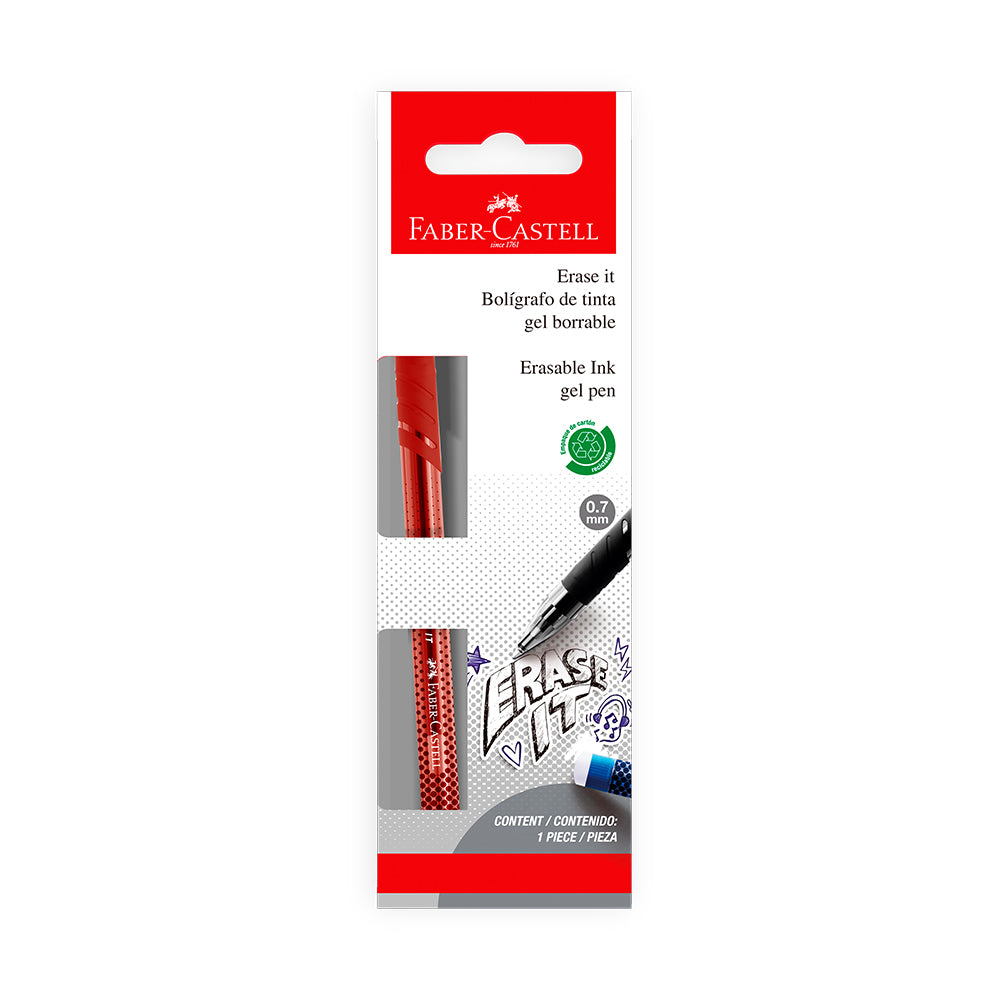 Lapicero borrable Erase it co-inyectado rojo