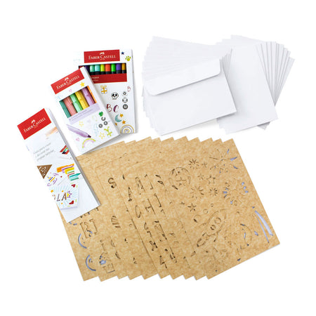 Card Maker - Tarjetería, 11 Grip Finepen, 6 resaltadores pastel