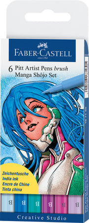6 Rotuladores Pitt Artist Pen, Manga Shôjo Creative Studio