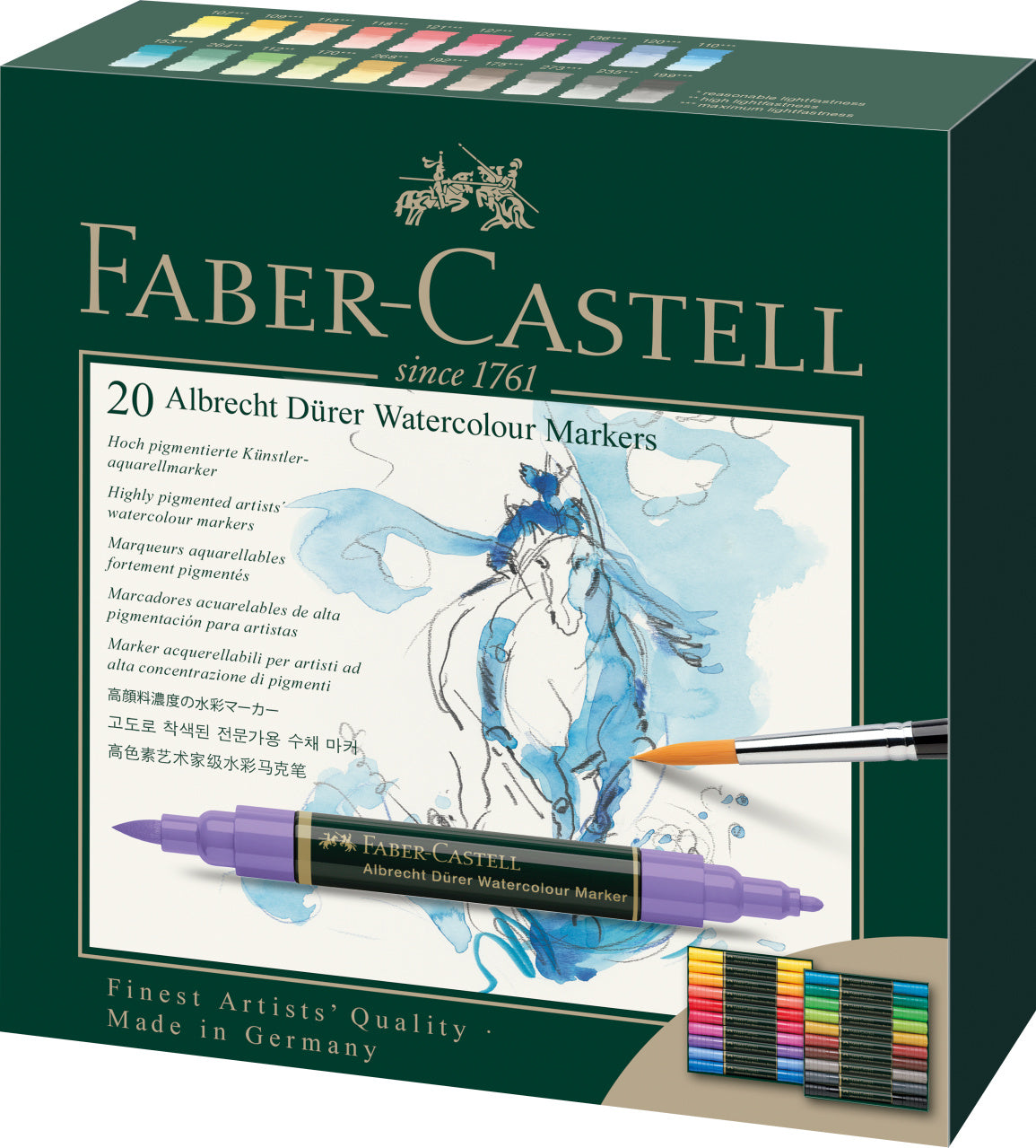 24 Lápices de color acuarelables Albrecht Dürer - Estuche de metal –  Faber-Castell Perú