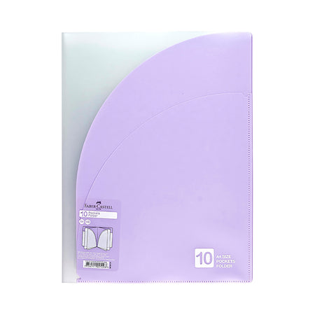 Folder A4 10 bolsillos violeta