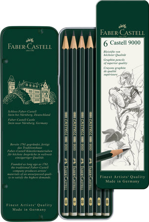 Juego de 6 lápices Castell 9000 – Faber-Castell Perú