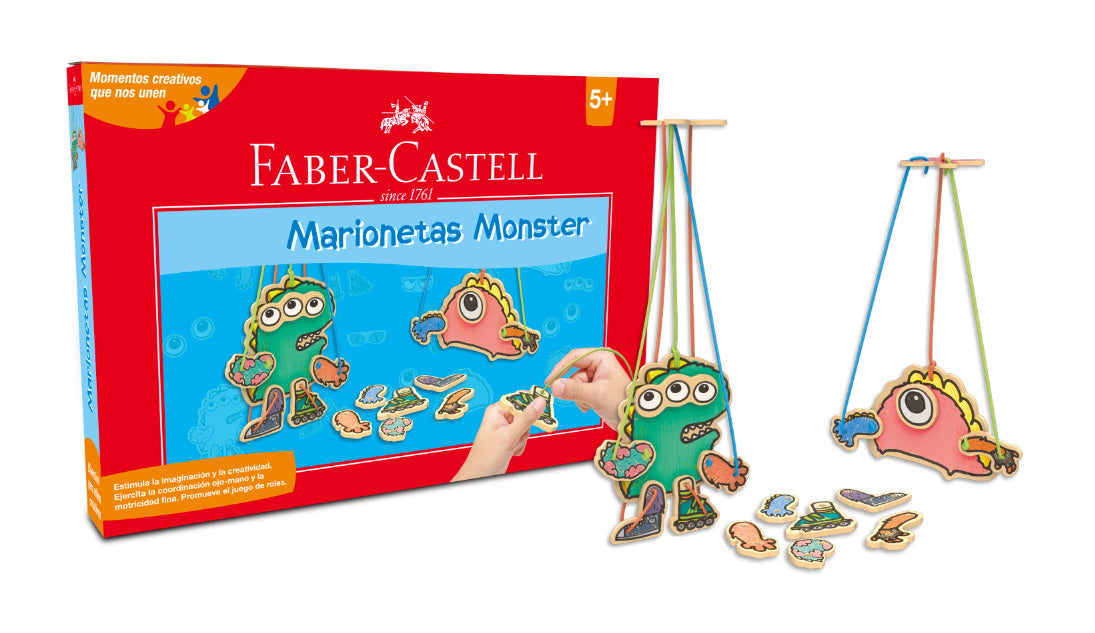 Set Marionetas Monster para motricidad fina y juego de roles