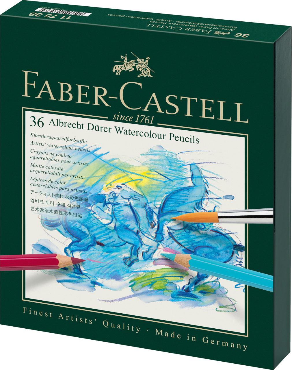 36 Lápices de color acuarelables Albrecht Dürer - Estuche estudio – Faber- Castell Perú