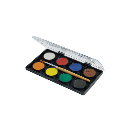 Pinturas Acuarelas Para Niños Paleta De Colores 48 Pack Con 10 Brochas