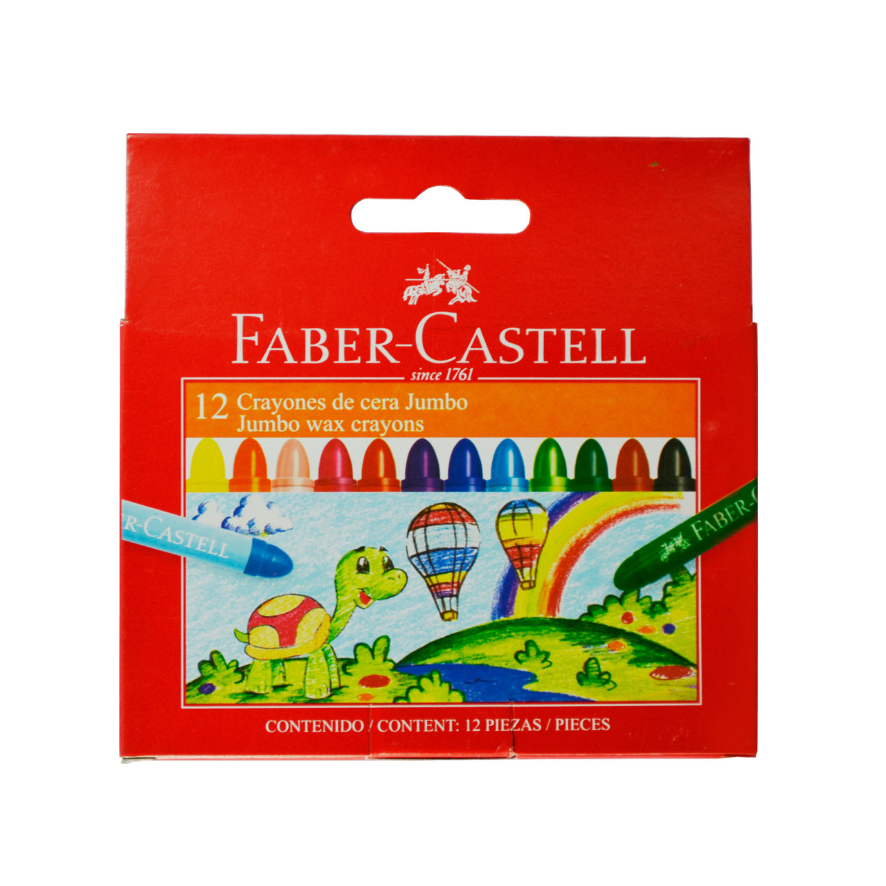 Crayones de cera Jumbo estuche x12