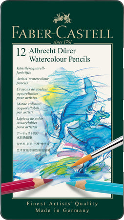 12 Lápices de color acuarelables Albrecht Dürer - Estuche de metal