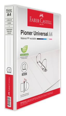 Pioner Universal A4 25 mm blanco - Almacena hasta 250 hojas