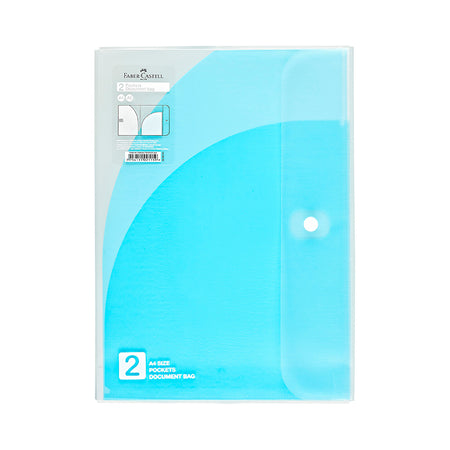 Folder A4 2 bolsillos azul