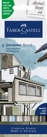 6 Goldfaber Sketch Dual Markers Arquitectura | Doble punta