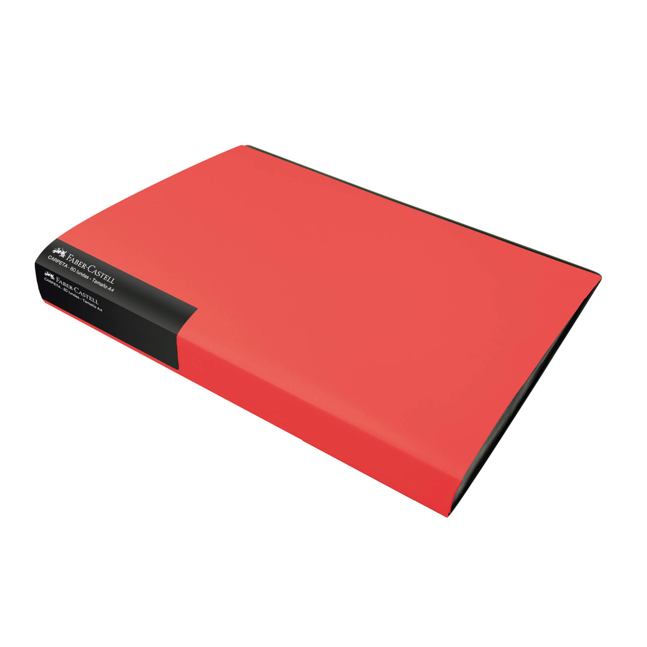 Carpeta A4 con 80 fundas rojo