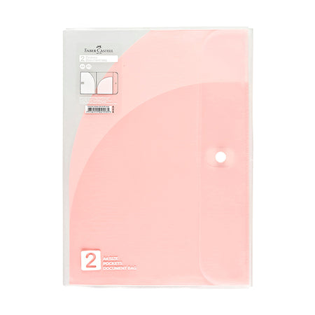 Folder A4 2 bolsillos rosado