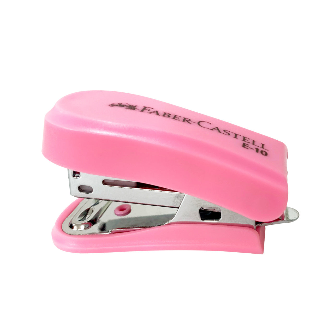 Mini engrapador E-10 para 10 hojas rosado