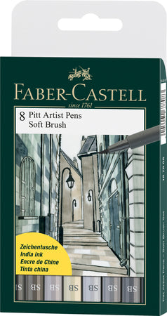 8 rotuladores Pitt Artist Pen Soft Brush