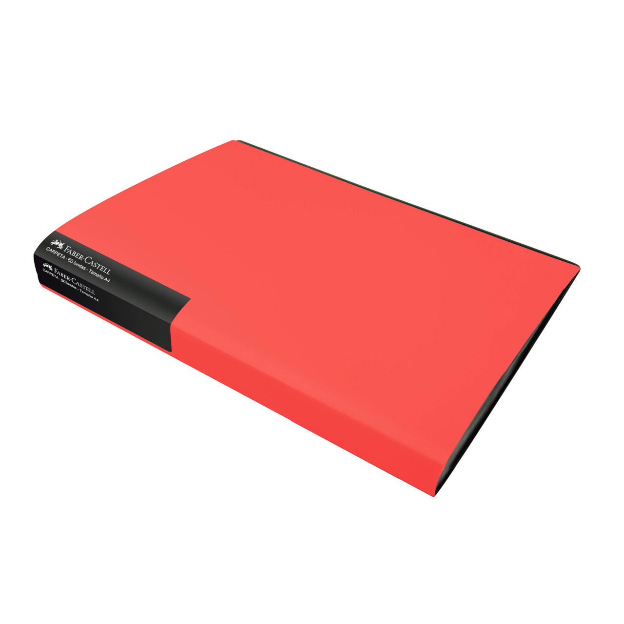 Carpeta A4 con 60 fundas rojo